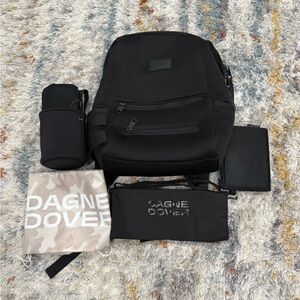 Dagne Dover Large Indi Air Mesh Diaper Backpack - Black